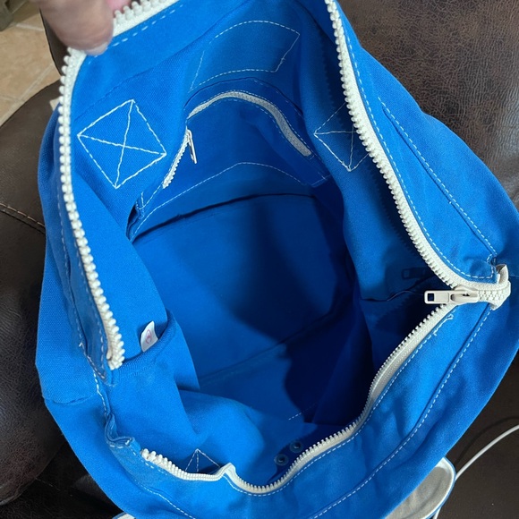 Rare Canvas Victoria Secret Pink 1986 Blue Tote - Picture 7 of 9